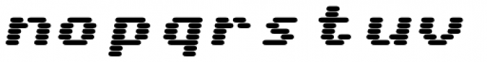 WL Rasteroids Monospace Bold Italic Font LOWERCASE
