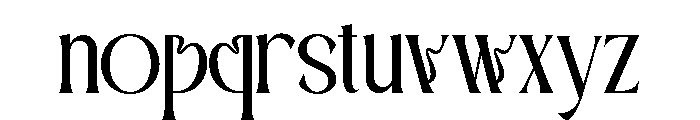 WOASTER-Regular Font LOWERCASE