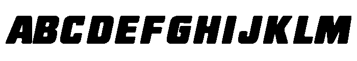 WOBBLE Italic Font UPPERCASE