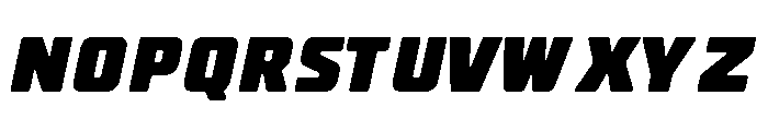 WOBBLE Italic Font UPPERCASE