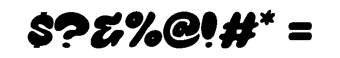 Wobbble Font OTHER CHARS