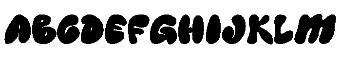 Wobbble Font UPPERCASE