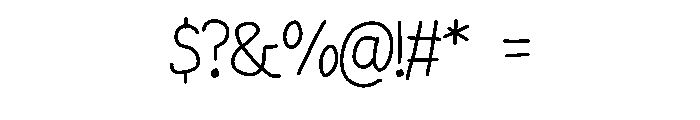Wobbi Regular Font OTHER CHARS