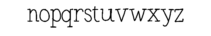 Wobbi Regular Font LOWERCASE