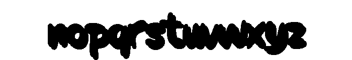 Wobble Ink Extrude Font LOWERCASE