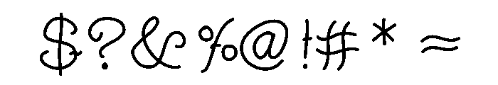 Wobble Ink Medium Font OTHER CHARS