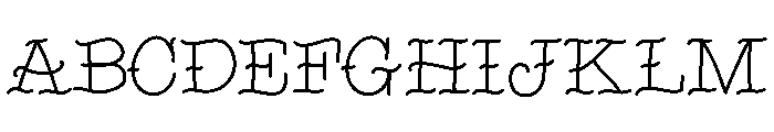 Wobble Ink Medium Font UPPERCASE