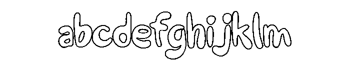Wobble Ink Outline FONT