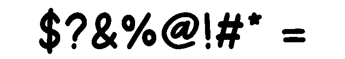 Wobble Kisses Font OTHER CHARS