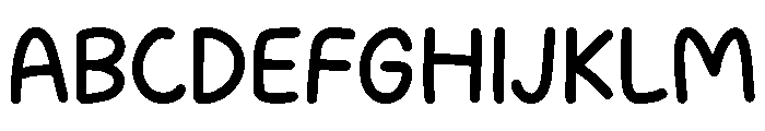 Wobble Kisses Font UPPERCASE