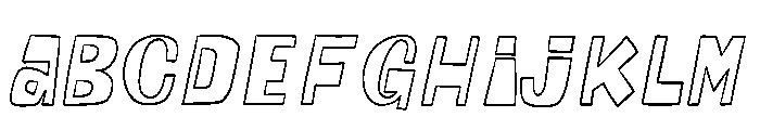 Wobble Kraft Outline FONT