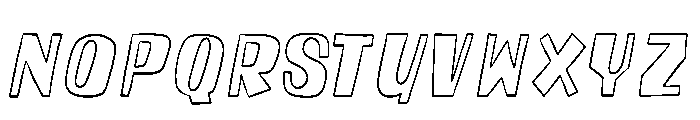 Wobble Kraft Outline Font LOWERCASE