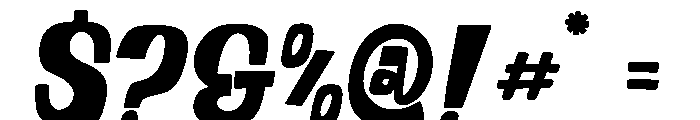 Wobble Kraft Font OTHER CHARS