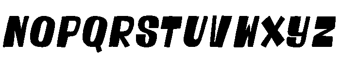 Wobble Kraft Font UPPERCASE