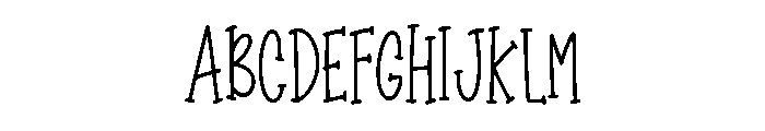 Wobble Tale Font UPPERCASE