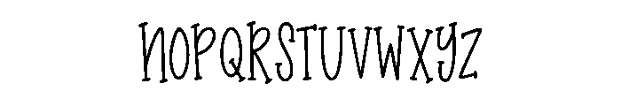 Wobble Tale Font UPPERCASE