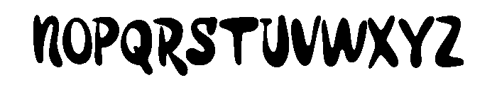 WobbleInk-Regular Font UPPERCASE