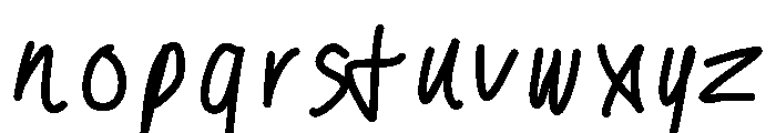 Wobbleton Medium Font LOWERCASE