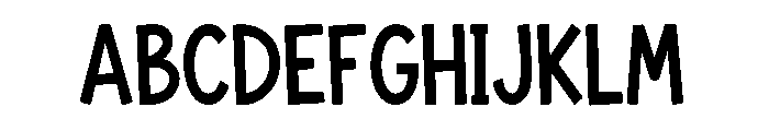 Wobbly Sans Font UPPERCASE
