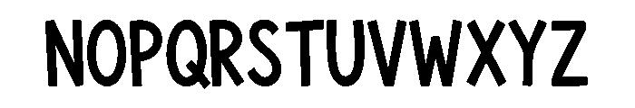 Wobbly Sans Font UPPERCASE