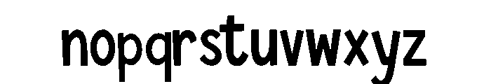 Wobbly Sans Font LOWERCASE