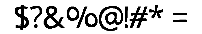 Woblen Regular Font OTHER CHARS