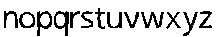 Woblen Regular Font LOWERCASE
