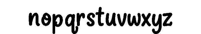 Wobli Regular Font LOWERCASE
