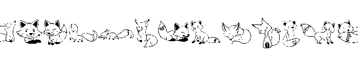 Wolf Doodle Font UPPERCASE