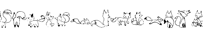 Wolf Doodle Font UPPERCASE