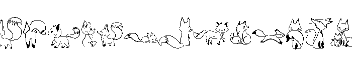 Wolf Doodle Font LOWERCASE