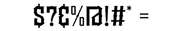 Woman Warrior Font OTHER CHARS