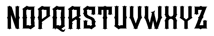 Woman Warrior Font LOWERCASE