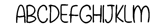 Wombat Font UPPERCASE