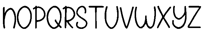 Wombat Font UPPERCASE