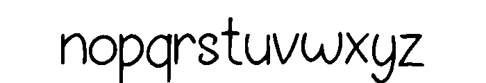 Wombat Font LOWERCASE