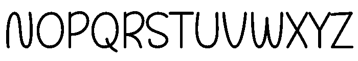 Wonder Banana Font UPPERCASE