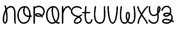 Wonder Banana Font LOWERCASE