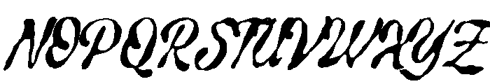 Wonder Finder Script Regular Font UPPERCASE