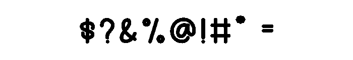 Wonder Notebook Font OTHER CHARS