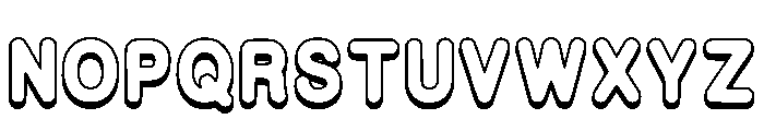 Wonder Outline Regular Font LOWERCASE