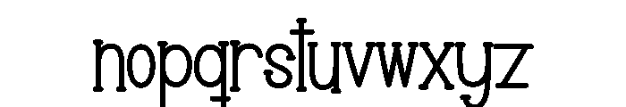 Wonder Snowman Font LOWERCASE