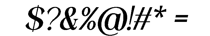 Wonder Society Italic Font OTHER CHARS
