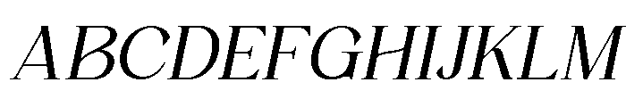 Wonder Society Light Italic Font UPPERCASE