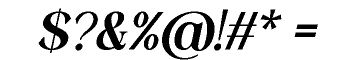 Wonder Society Medium Italic Font OTHER CHARS