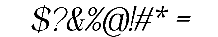 Wonder Society Thin Italic Font OTHER CHARS