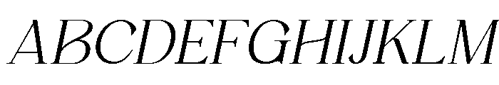 Wonder Society Thin Italic Font UPPERCASE