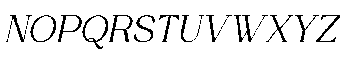 Wonder Society Thin Italic Font UPPERCASE