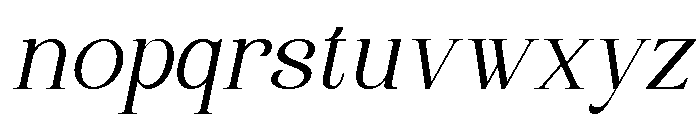Wonder Society Thin Italic Font LOWERCASE