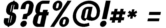 Wonder Vibe Italic Font OTHER CHARS